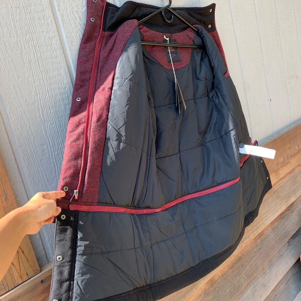 Prana convertible quilted wool Caprise jacket - Picture 14 of 16